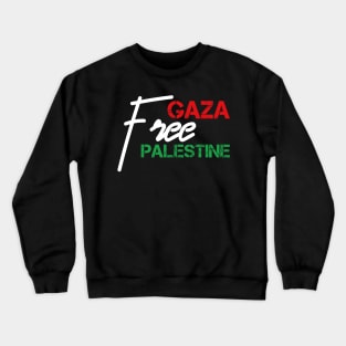 Free Gaza Free Palestine - Palestinian Lives Matter Crewneck Sweatshirt